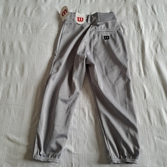 Wilson youth small gray baseball pants, New - Picture 2 of 4